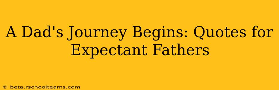 A Dad's Journey Begins: Quotes for Expectant Fathers