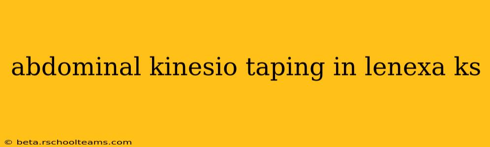 abdominal kinesio taping in lenexa ks