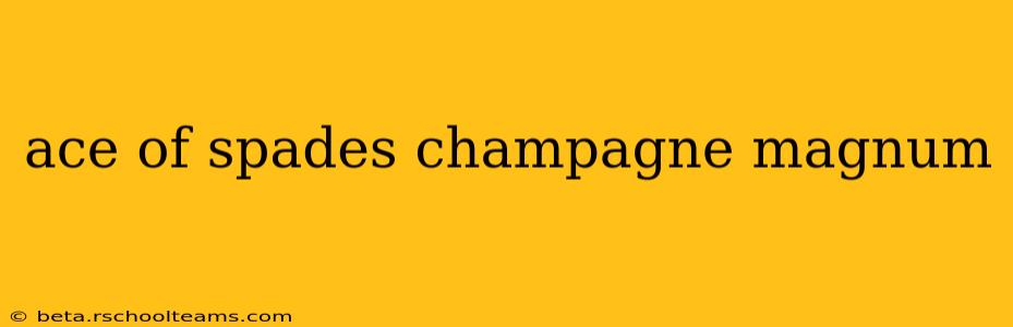 ace of spades champagne magnum
