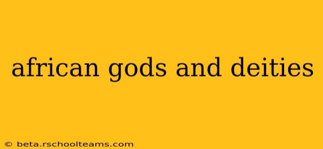african gods and deities