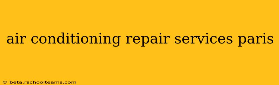 air conditioning repair services paris