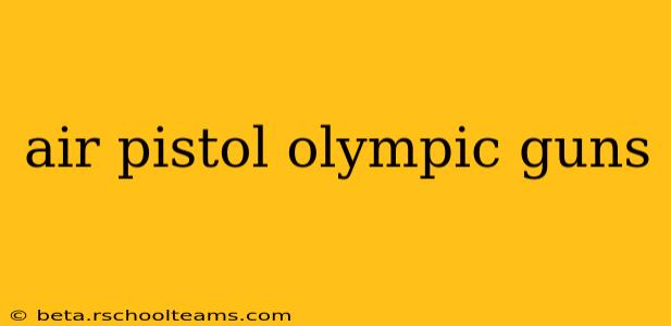 air pistol olympic guns