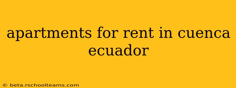 apartments for rent in cuenca ecuador
