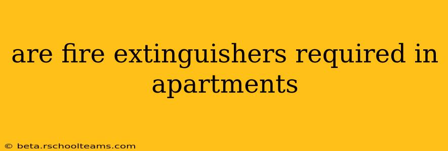 are fire extinguishers required in apartments
