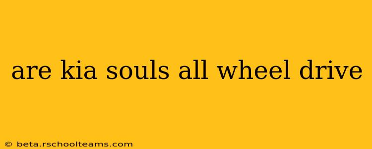 are kia souls all wheel drive