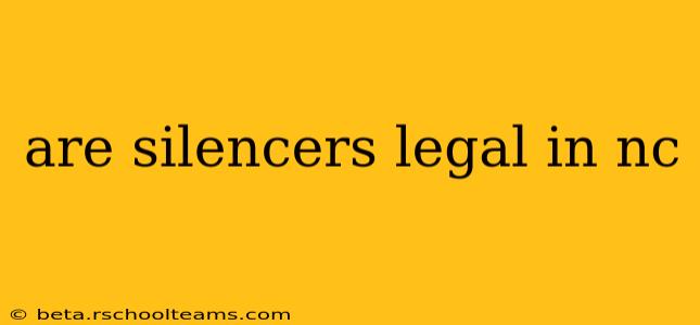 are silencers legal in nc