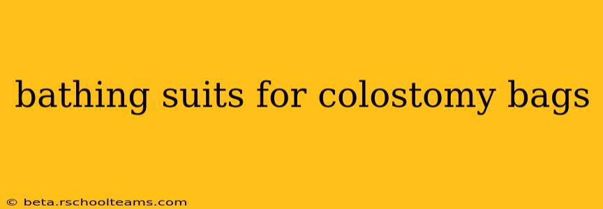 bathing suits for colostomy bags