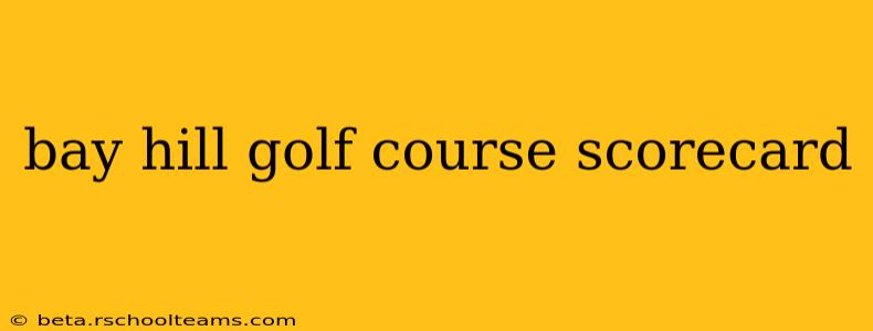bay hill golf course scorecard