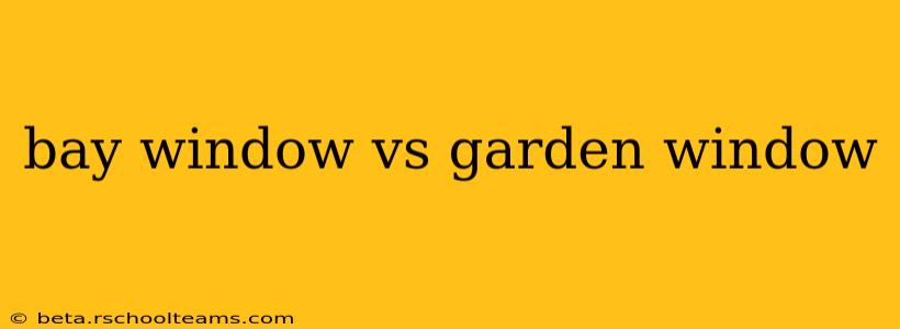 bay window vs garden window