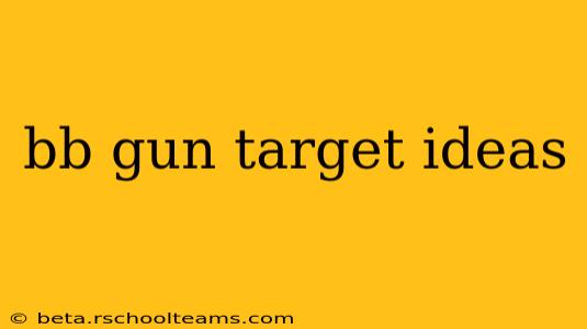 bb gun target ideas