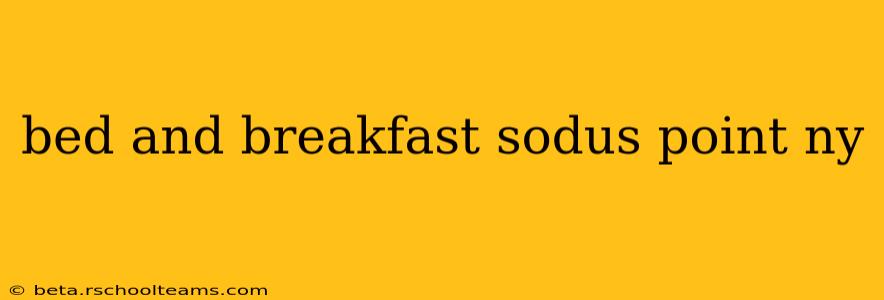 bed and breakfast sodus point ny