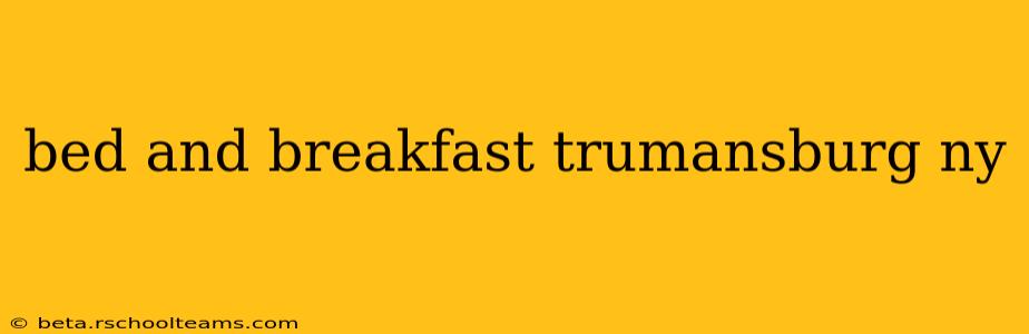 bed and breakfast trumansburg ny