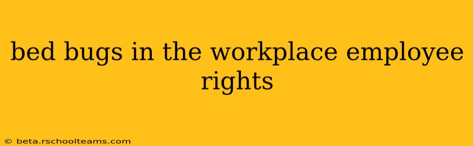 bed bugs in the workplace employee rights