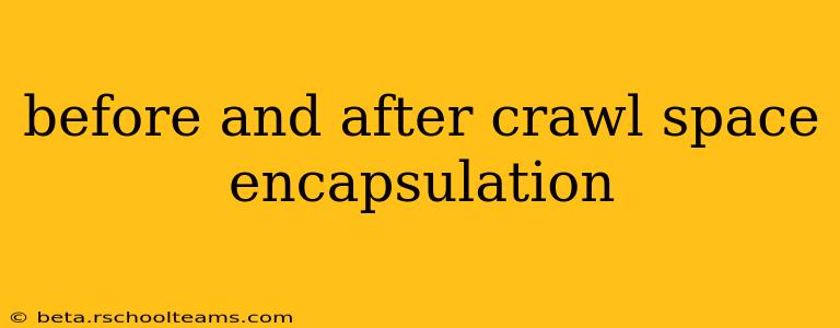 before and after crawl space encapsulation
