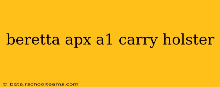 beretta apx a1 carry holster