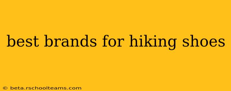 best brands for hiking shoes