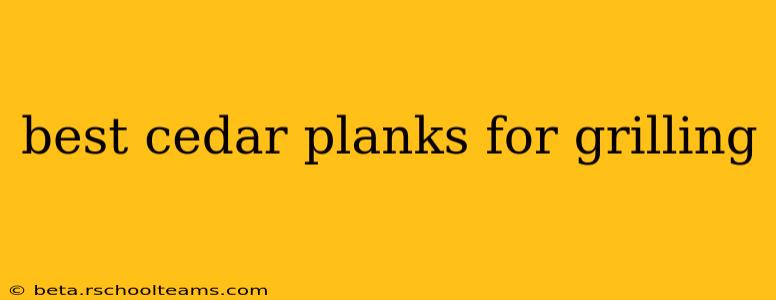 best cedar planks for grilling