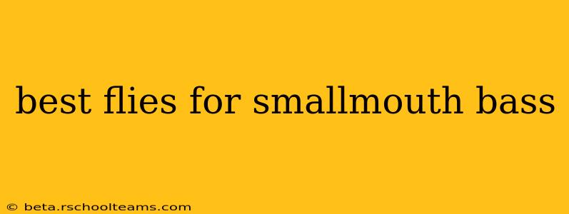 best flies for smallmouth bass