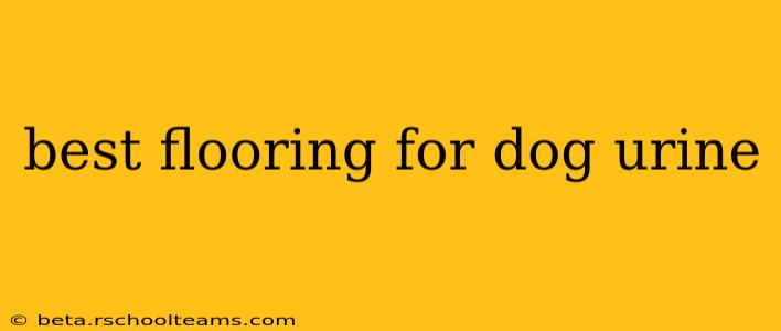 best flooring for dog urine