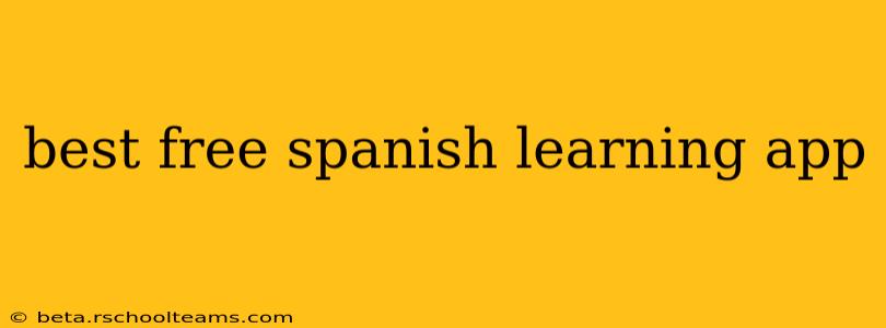 best free spanish learning app