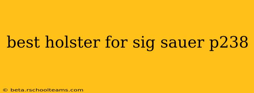 best holster for sig sauer p238