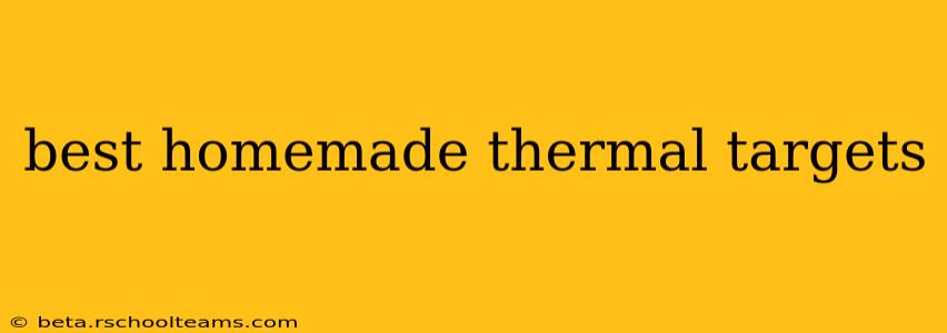 best homemade thermal targets