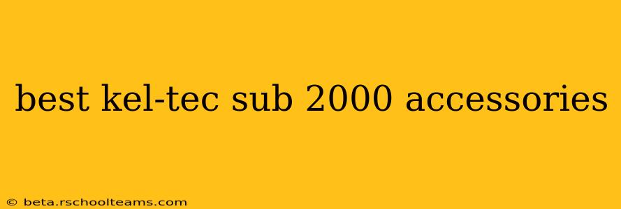 best kel-tec sub 2000 accessories