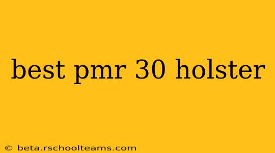 best pmr 30 holster