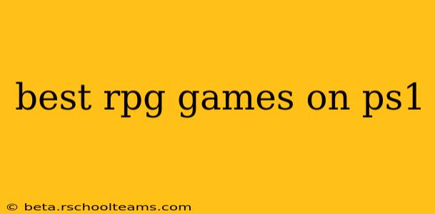best rpg games on ps1