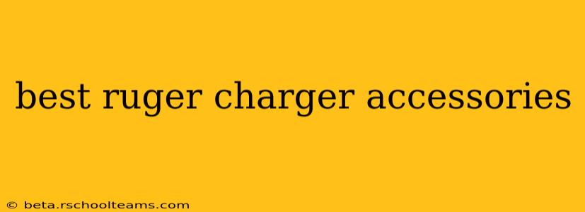best ruger charger accessories