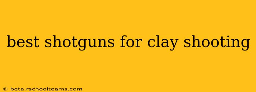 best shotguns for clay shooting