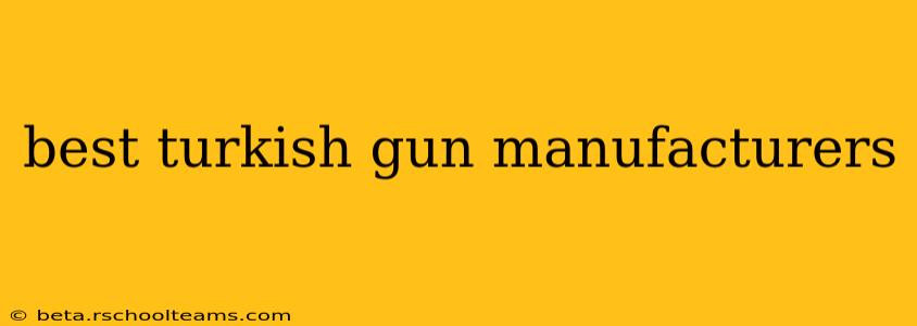 best turkish gun manufacturers