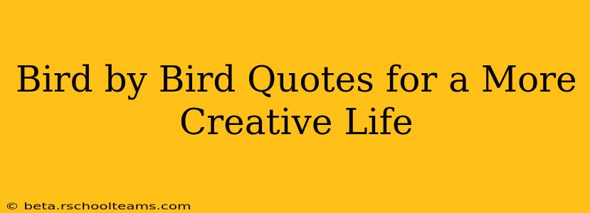 Bird by Bird Quotes for a More Creative Life