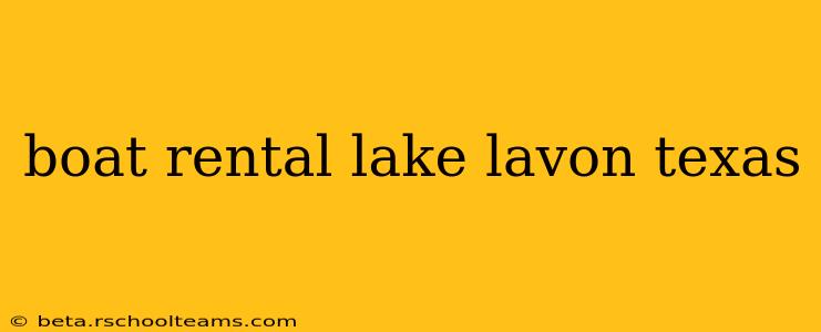 boat rental lake lavon texas