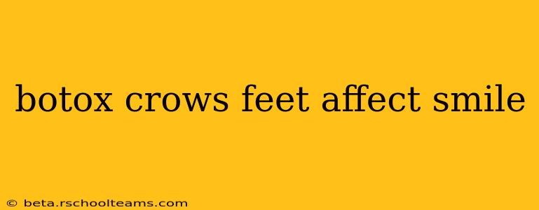 botox crows feet affect smile