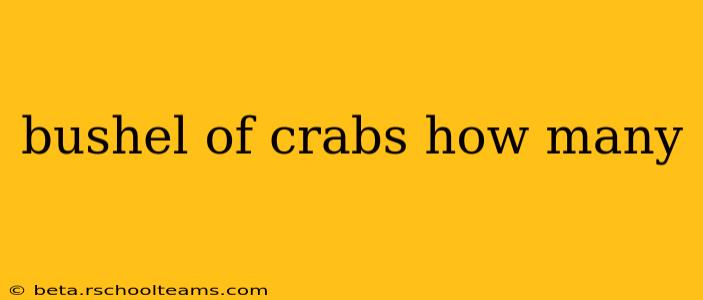 bushel of crabs how many