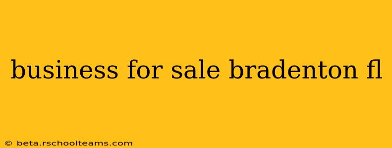 business for sale bradenton fl