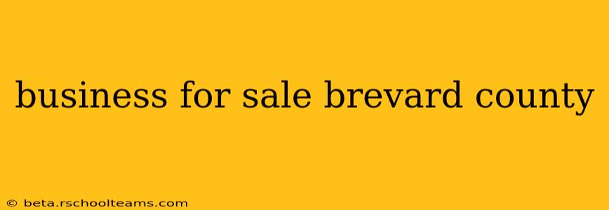 business for sale brevard county