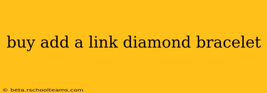 buy add a link diamond bracelet