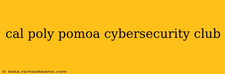 cal poly pomoa cybersecurity club