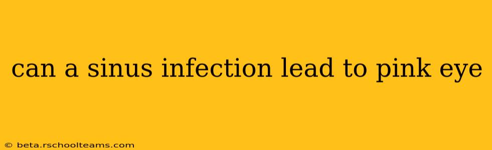 can a sinus infection lead to pink eye