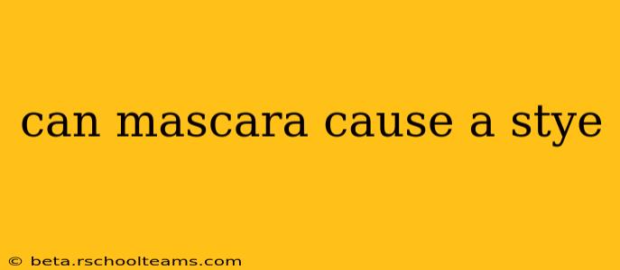 can mascara cause a stye