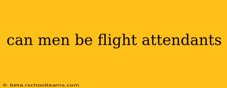 can men be flight attendants