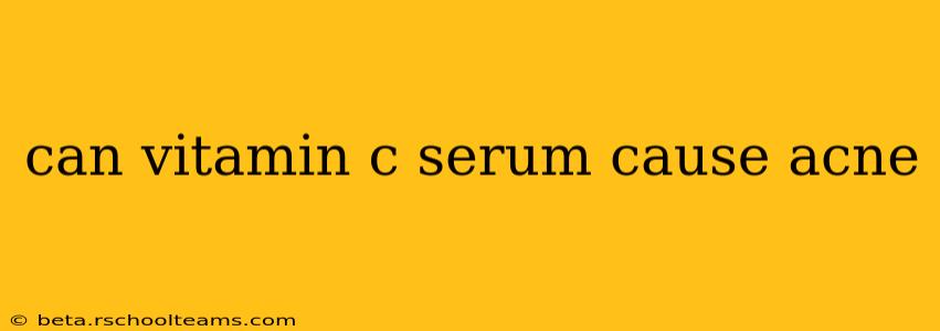 can vitamin c serum cause acne