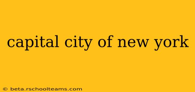 capital city of new york