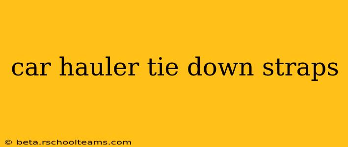car hauler tie down straps