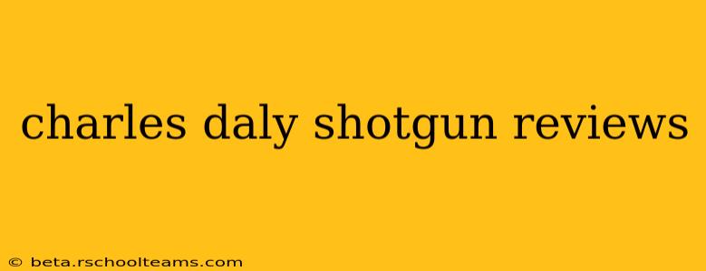 charles daly shotgun reviews