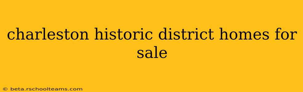 charleston historic district homes for sale