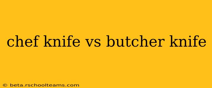 chef knife vs butcher knife