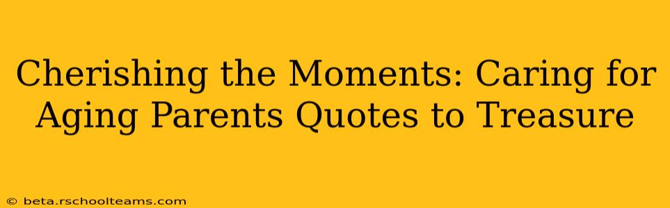 Cherishing the Moments: Caring for Aging Parents Quotes to Treasure